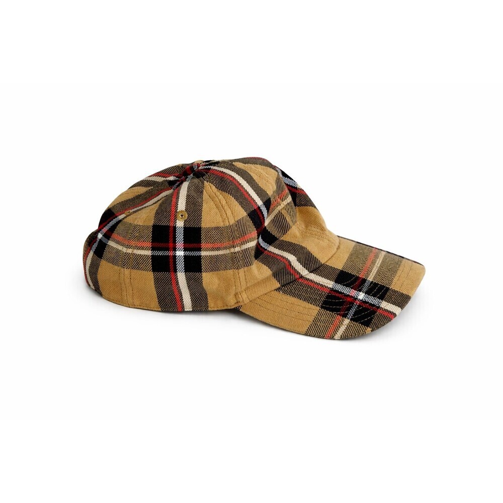 Sandro Plaid Hat Baseball Cap One Size Nova Check Adjustable Back Preppy
